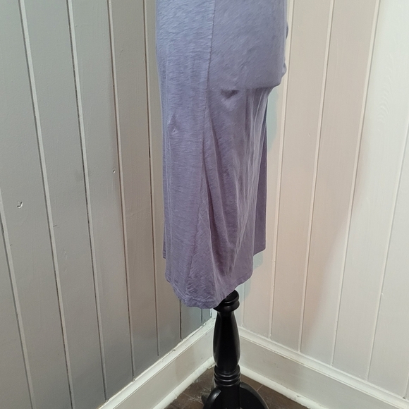 Anthropologie Velvet by Graham Spencer Small Gussie Side Tie Blue Slub Dress - Picture 10 of 15